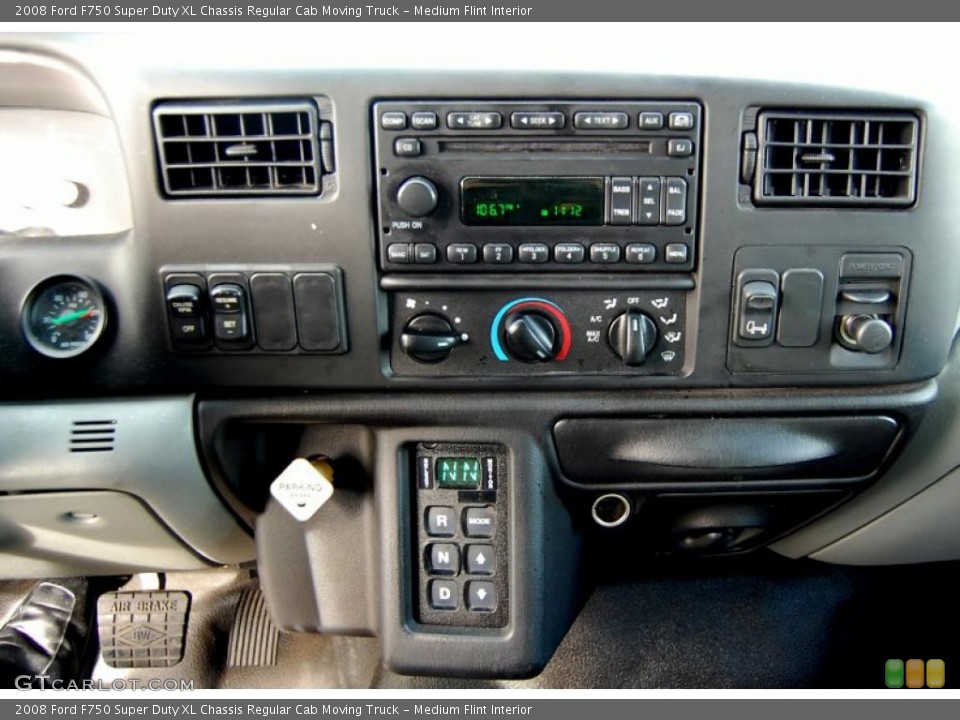 Medium Flint Interior Controls for the 2008 Ford F750 Super Duty XL Chassis Regular Cab Moving Truck #46083078