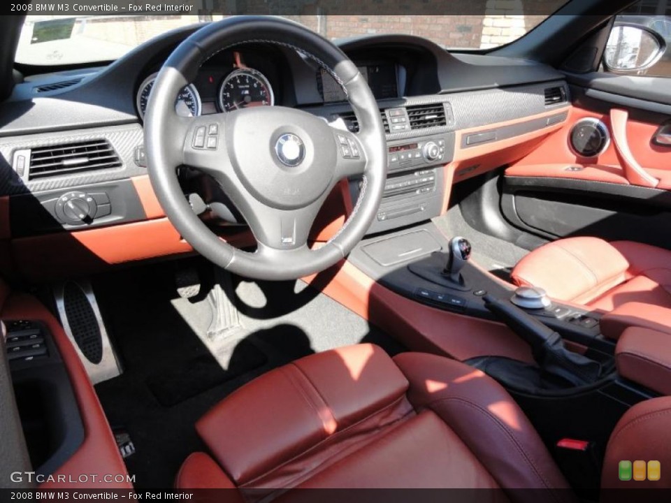 Fox Red Interior Dashboard for the 2008 BMW M3 Convertible #46084377