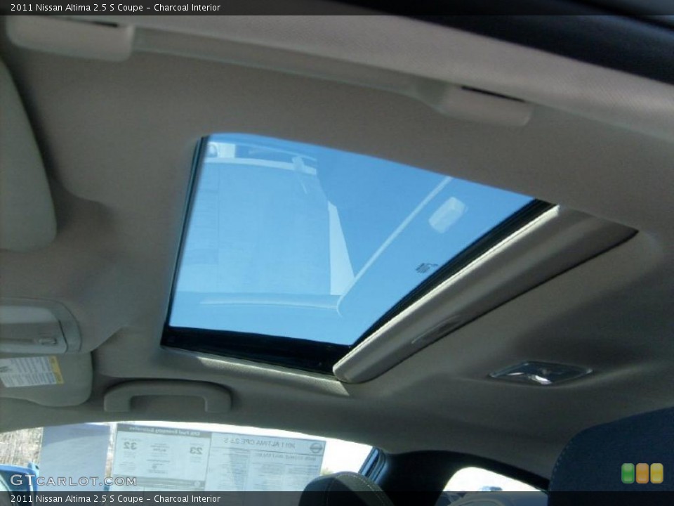 Charcoal Interior Sunroof for the 2011 Nissan Altima 2.5 S Coupe #46088222