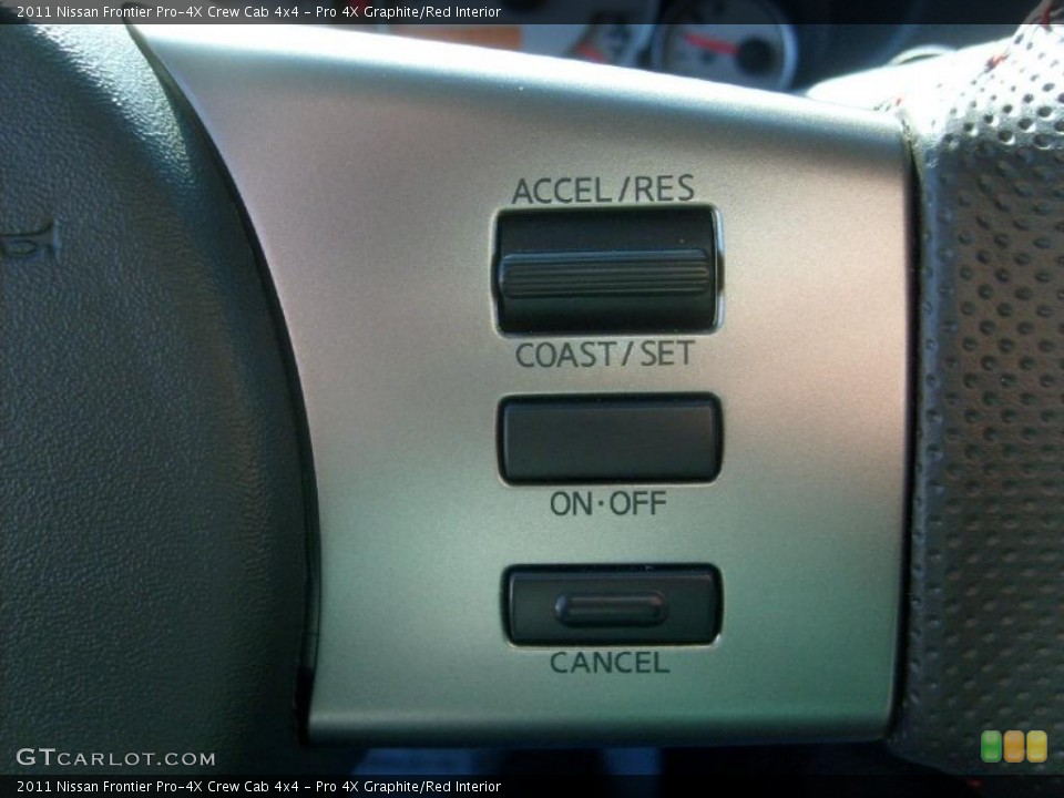 Pro 4X Graphite/Red Interior Controls for the 2011 Nissan Frontier Pro-4X Crew Cab 4x4 #46088801