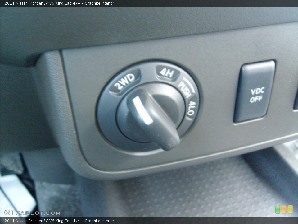 Graphite Interior Controls for the 2011 Nissan Frontier SV V6 King Cab 4x4 #46089365