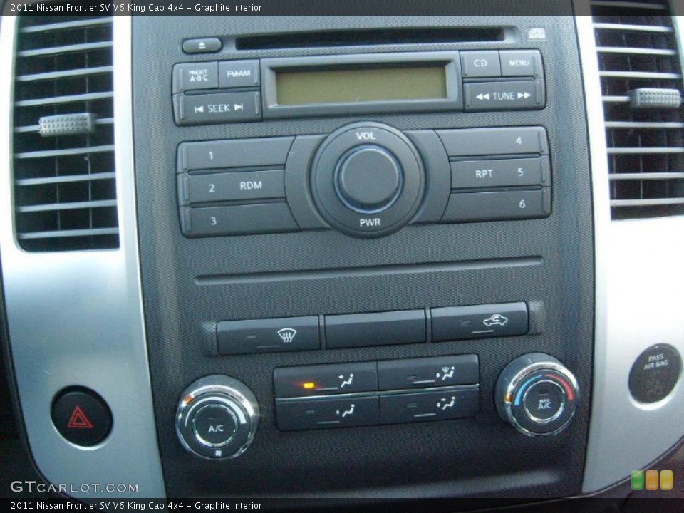 Graphite Interior Controls for the 2011 Nissan Frontier SV V6 King Cab 4x4 #46089371