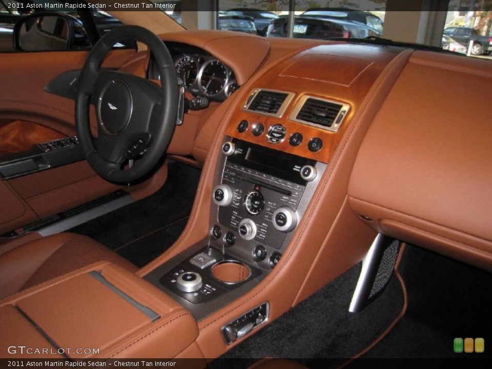 Chestnut Tan Interior Dashboard for the 2011 Aston Martin Rapide Sedan #46093487