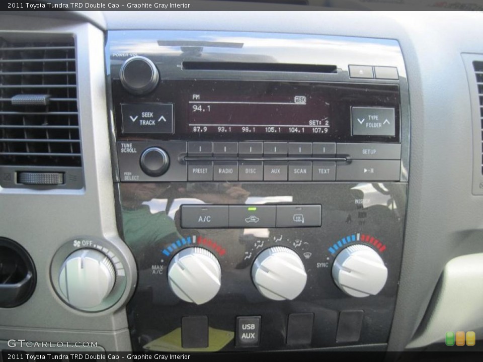 Graphite Gray Interior Controls for the 2011 Toyota Tundra TRD Double Cab #46093529