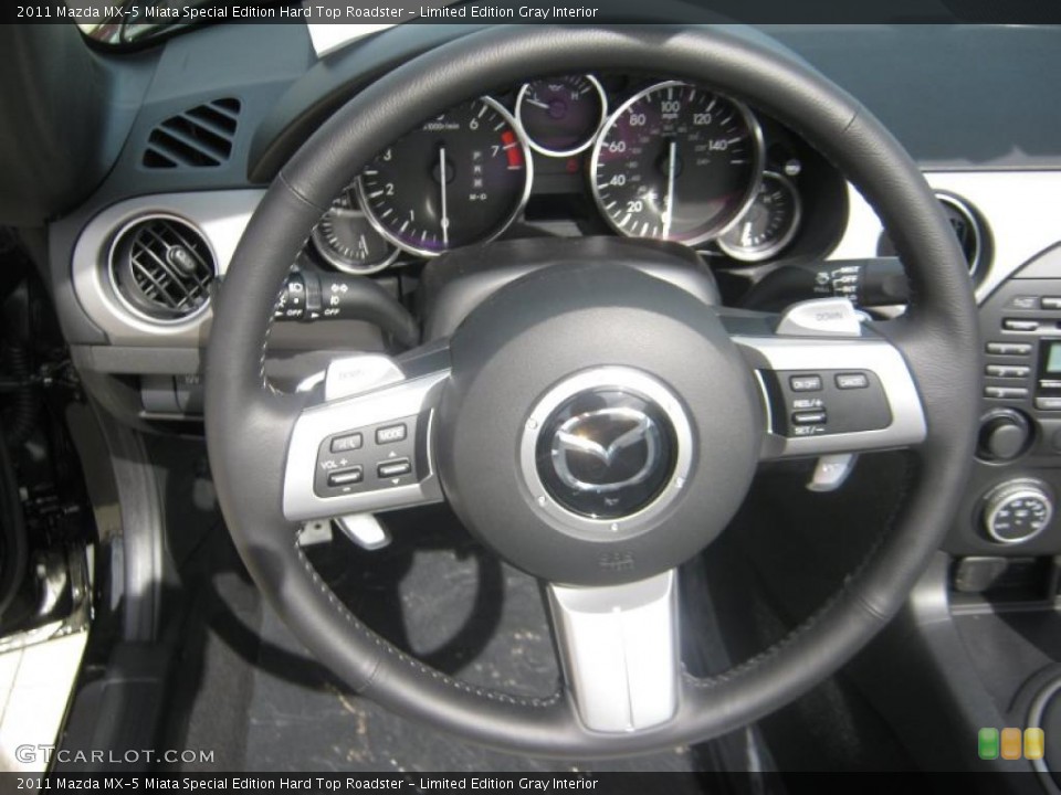 Limited Edition Gray Interior Steering Wheel for the 2011 Mazda MX-5 Miata Special Edition Hard Top Roadster #46096541