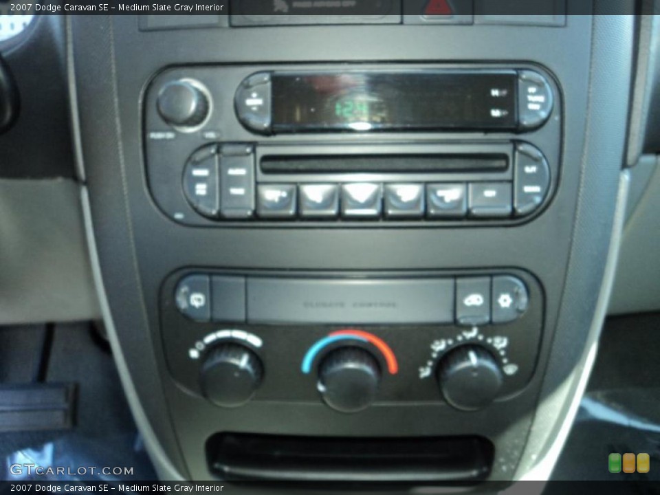 Medium Slate Gray Interior Controls for the 2007 Dodge Caravan SE #46096544