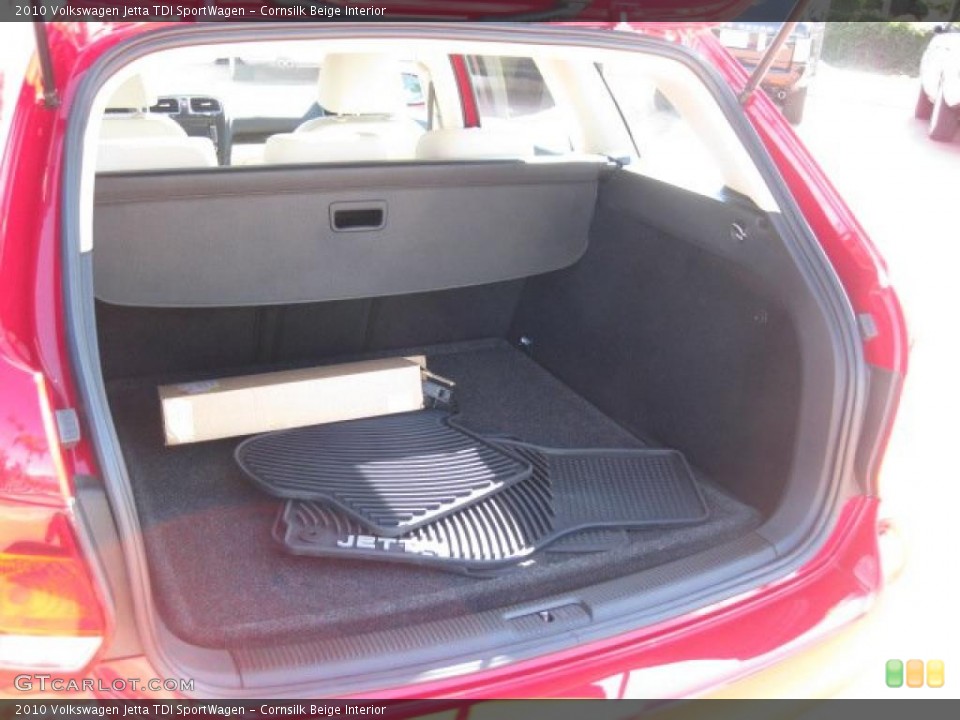Cornsilk Beige Interior Trunk for the 2010 Volkswagen Jetta TDI SportWagen #46097213
