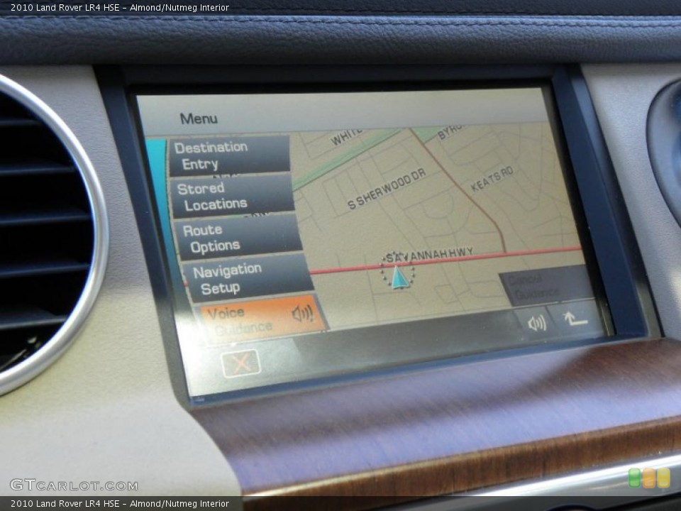 Almond/Nutmeg Interior Navigation for the 2010 Land Rover LR4 HSE #46097945
