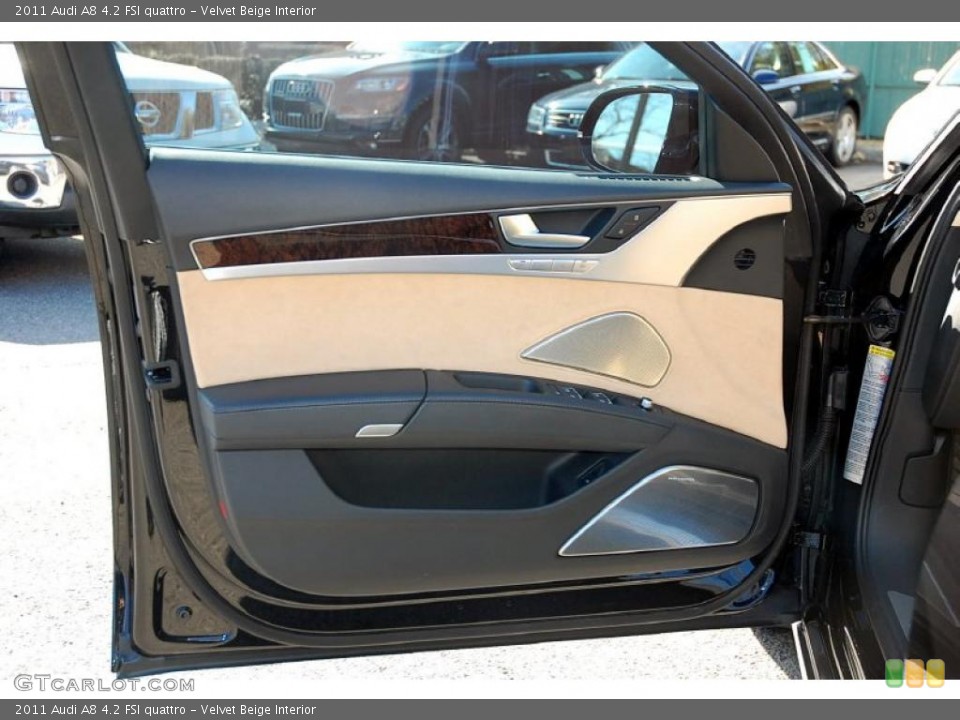 Velvet Beige Interior Door Panel for the 2011 Audi A8 4.2 FSI quattro #46100135