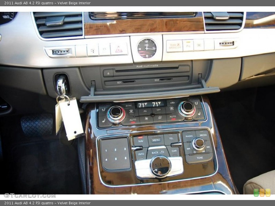 Velvet Beige Interior Controls for the 2011 Audi A8 4.2 FSI quattro #46100204