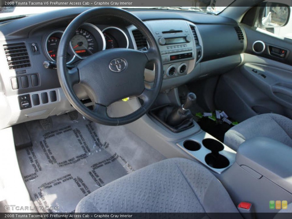Graphite Gray Interior Photo for the 2008 Toyota Tacoma V6 PreRunner Access Cab #46101551