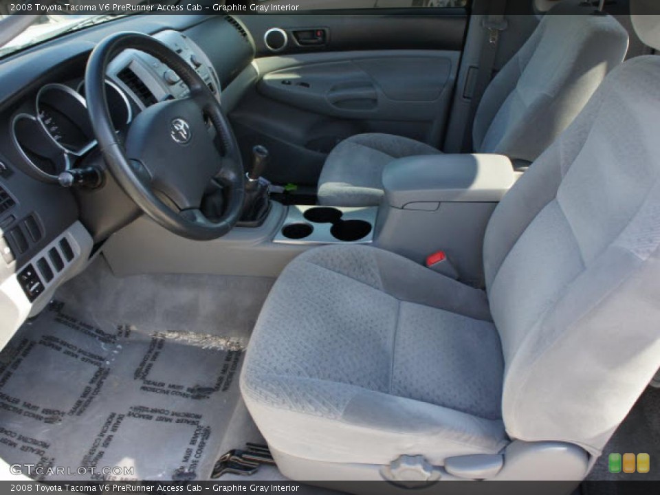 Graphite Gray Interior Photo for the 2008 Toyota Tacoma V6 PreRunner Access Cab #46101554