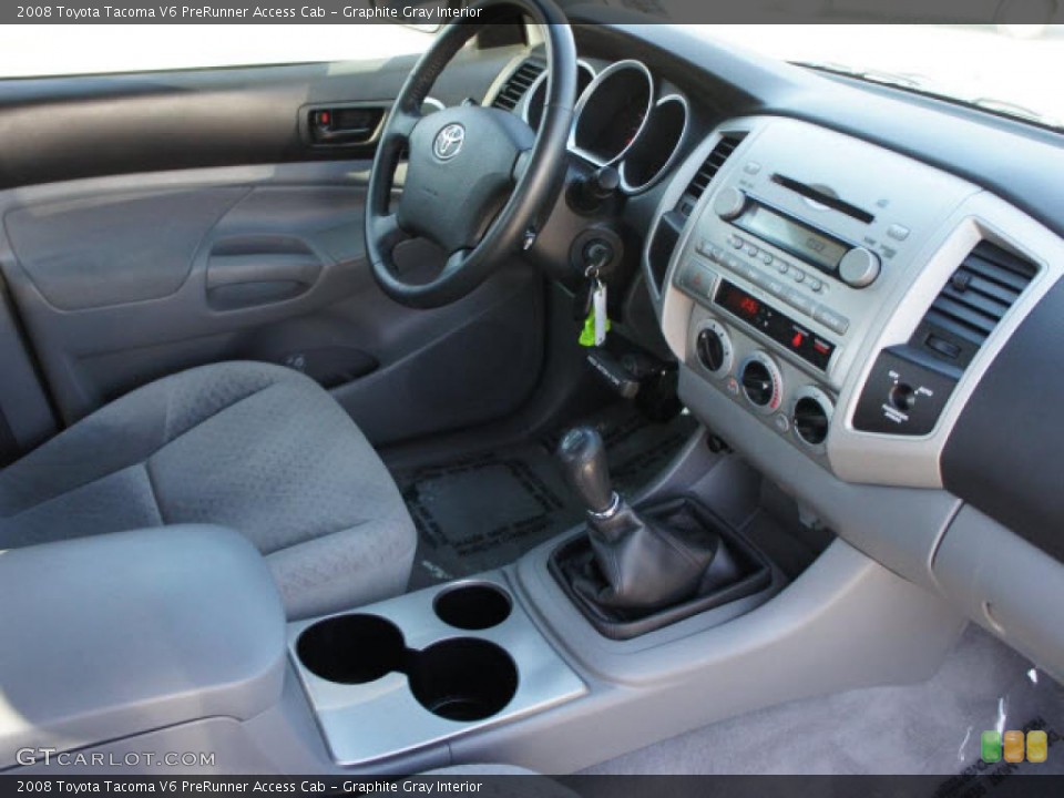 Graphite Gray Interior Photo for the 2008 Toyota Tacoma V6 PreRunner Access Cab #46101581