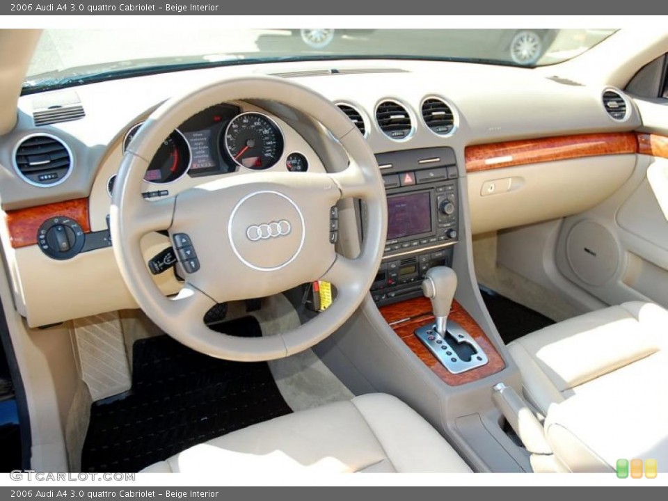 Beige Interior Prime Interior for the 2006 Audi A4 3.0 quattro Cabriolet #46101674