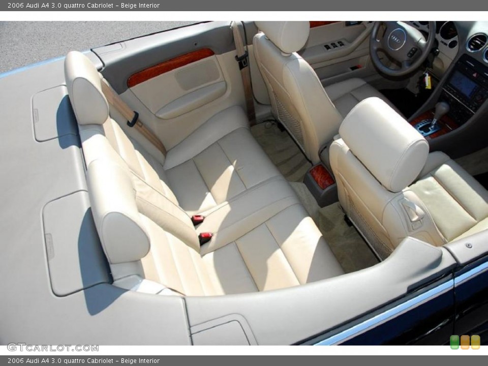 Beige Interior Photo for the 2006 Audi A4 3.0 quattro Cabriolet #46101698