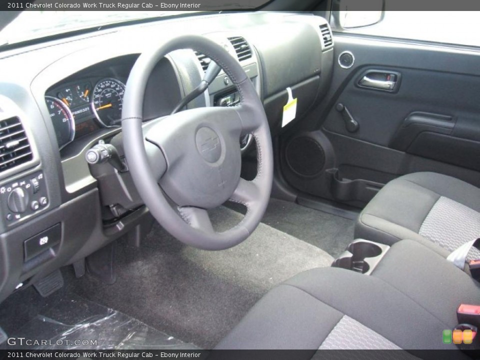 Ebony Interior Photo for the 2011 Chevrolet Colorado Work Truck Regular Cab #46104800