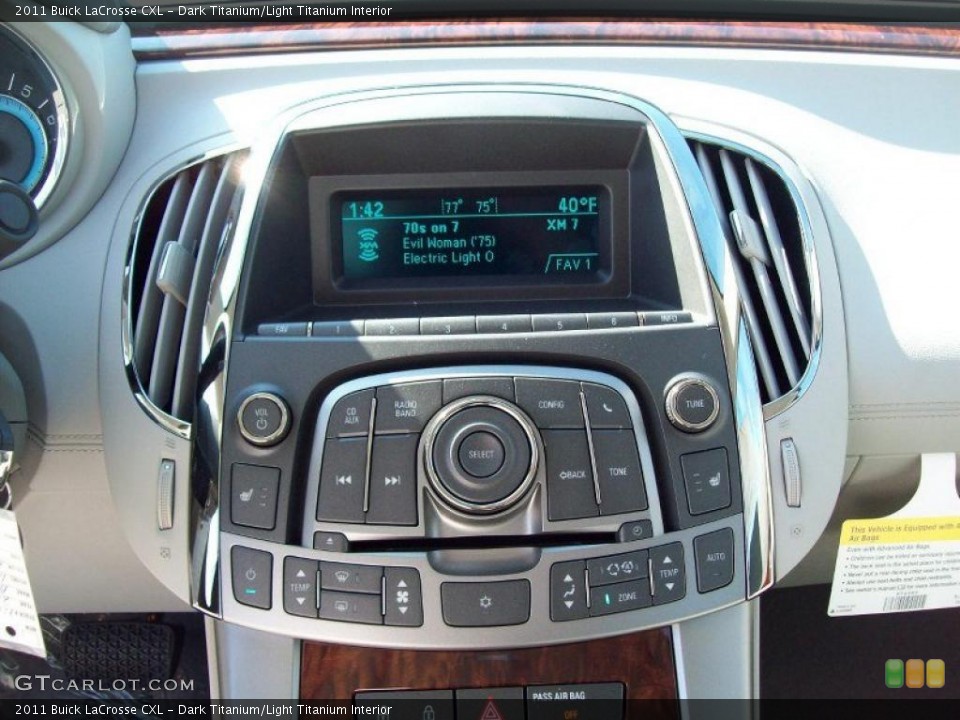 Dark Titanium/Light Titanium Interior Controls for the 2011 Buick LaCrosse CXL #46106507