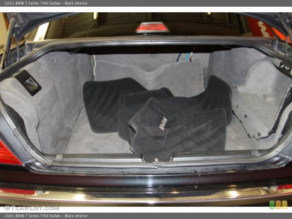 Black Interior Trunk for the 2001 BMW 7 Series 740i Sedan #46106669