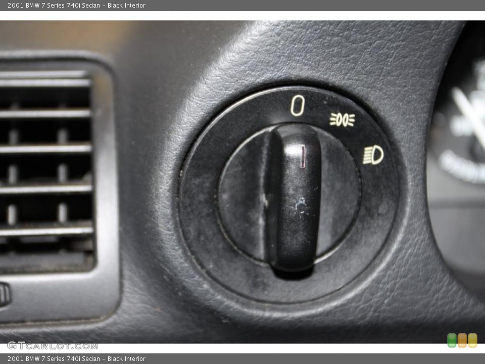 Black Interior Controls for the 2001 BMW 7 Series 740i Sedan #46106777