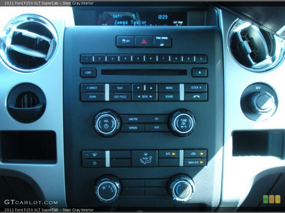Steel Gray Interior Controls for the 2011 Ford F150 XLT SuperCab #46107185