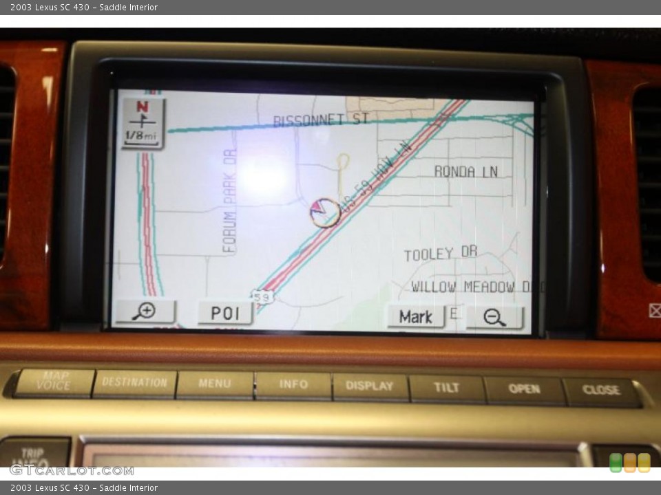 Saddle Interior Navigation for the 2003 Lexus SC 430 #46107434