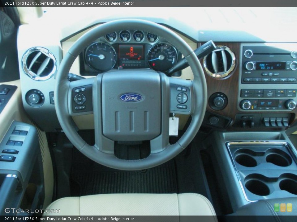 Adobe Beige Interior Dashboard for the 2011 Ford F250 Super Duty Lariat Crew Cab 4x4 #46107437