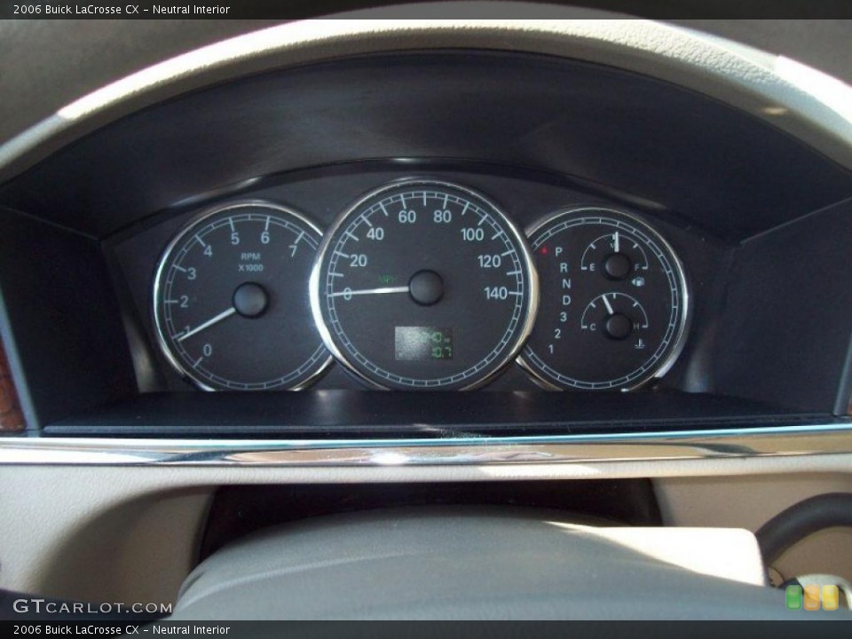 Neutral Interior Gauges for the 2006 Buick LaCrosse CX #46109042