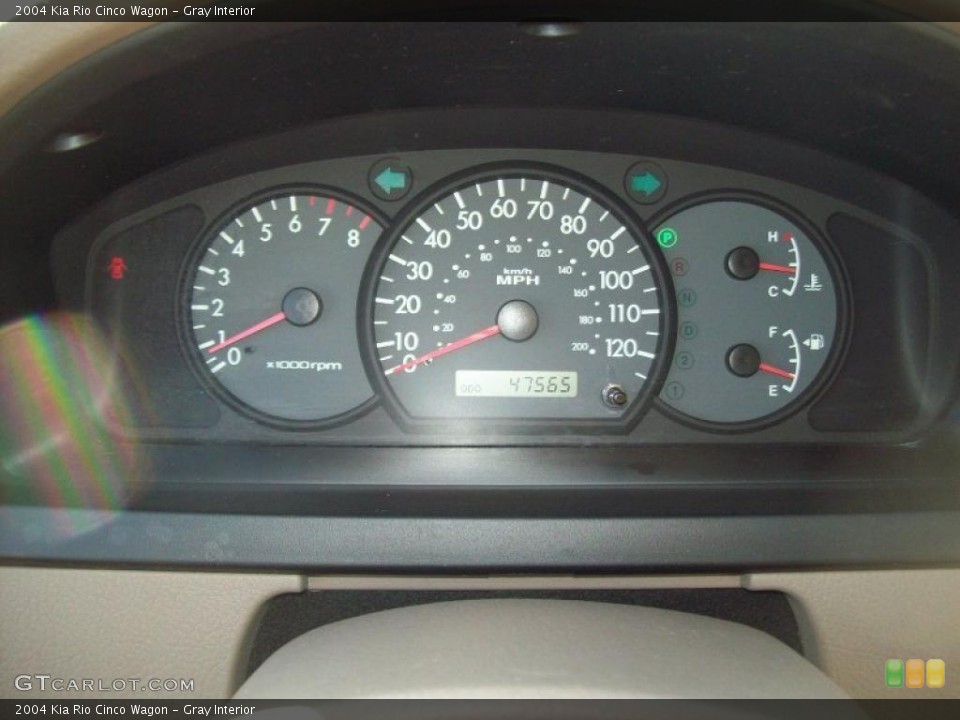 Gray Interior Gauges for the 2004 Kia Rio Cinco Wagon #46109171