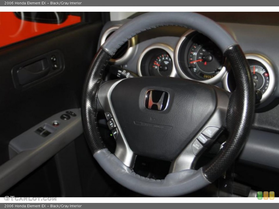 Black/Gray Interior Steering Wheel for the 2006 Honda Element EX #46110002