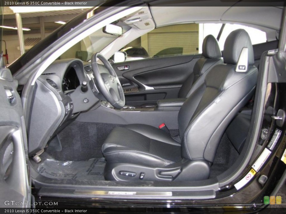 Black Interior Photo for the 2010 Lexus IS 350C Convertible #46113074