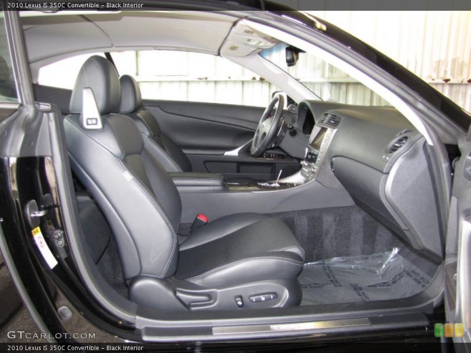 Black Interior Photo for the 2010 Lexus IS 350C Convertible #46113080