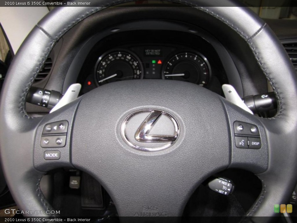Black Interior Steering Wheel for the 2010 Lexus IS 350C Convertible #46113104