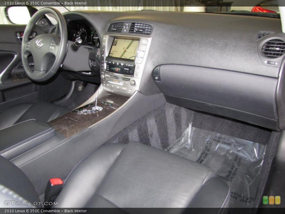 Black Interior Dashboard for the 2010 Lexus IS 350C Convertible #46113110