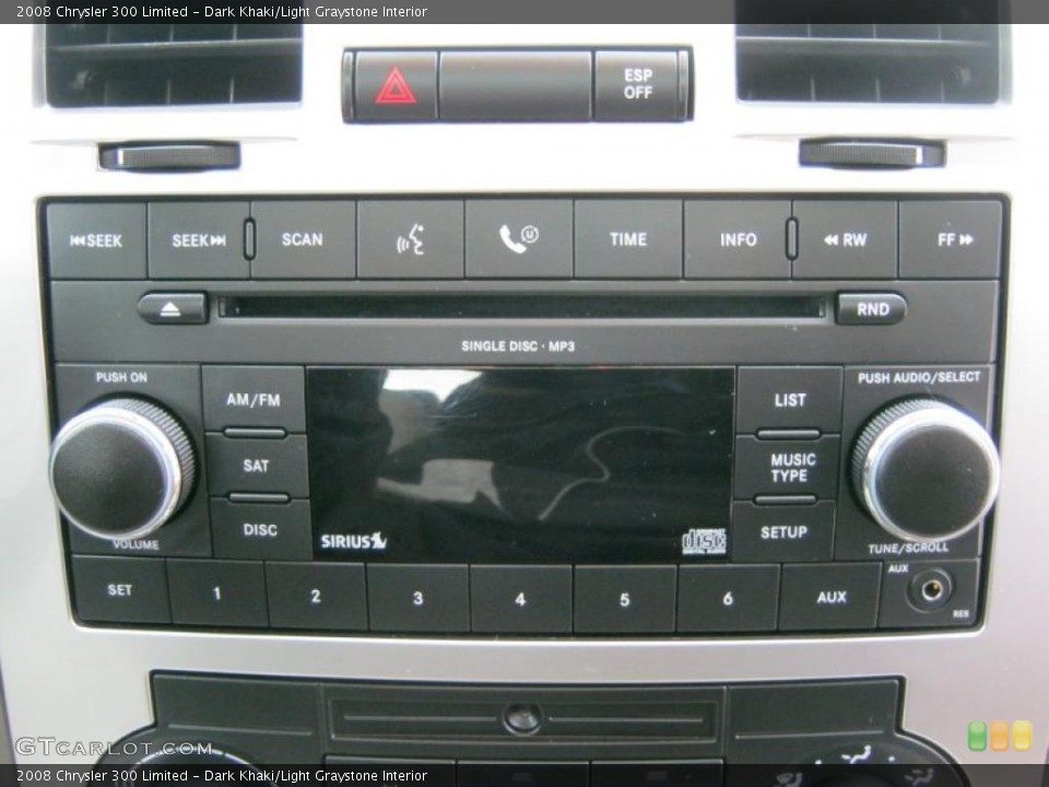 Dark Khaki/Light Graystone Interior Controls for the 2008 Chrysler 300 Limited #46114601