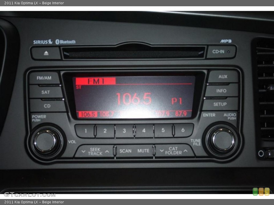 Beige Interior Controls for the 2011 Kia Optima LX #46114634