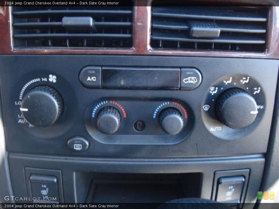 Dark Slate Gray Interior Controls for the 2004 Jeep Grand Cherokee Overland 4x4 #46115333