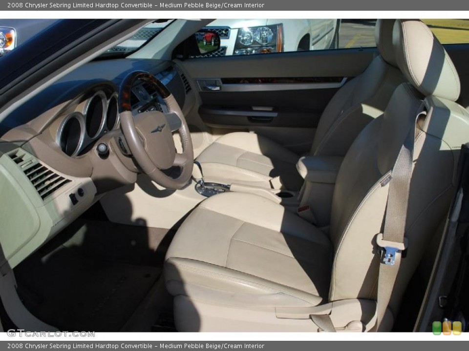 Medium Pebble Beige/Cream Interior Photo for the 2008 Chrysler Sebring Limited Hardtop Convertible #46115882