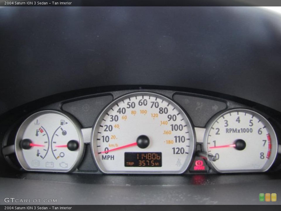 Tan Interior Gauges for the 2004 Saturn ION 3 Sedan #46117631