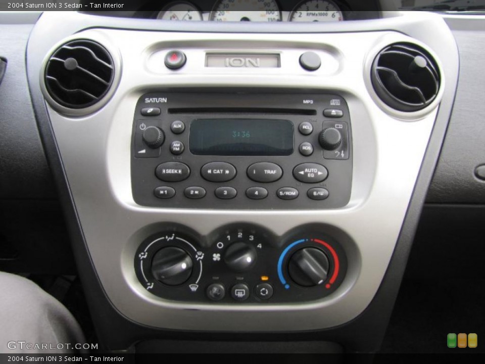 Tan Interior Controls for the 2004 Saturn ION 3 Sedan #46117646