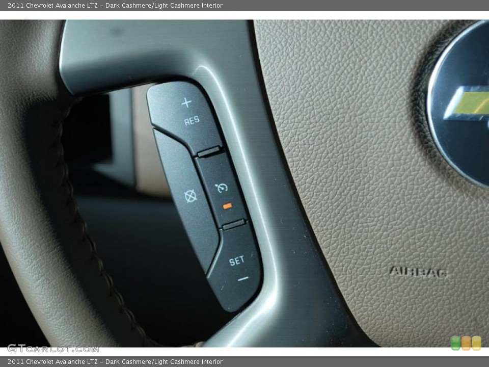 Dark Cashmere/Light Cashmere Interior Controls for the 2011 Chevrolet Avalanche LTZ #46118099