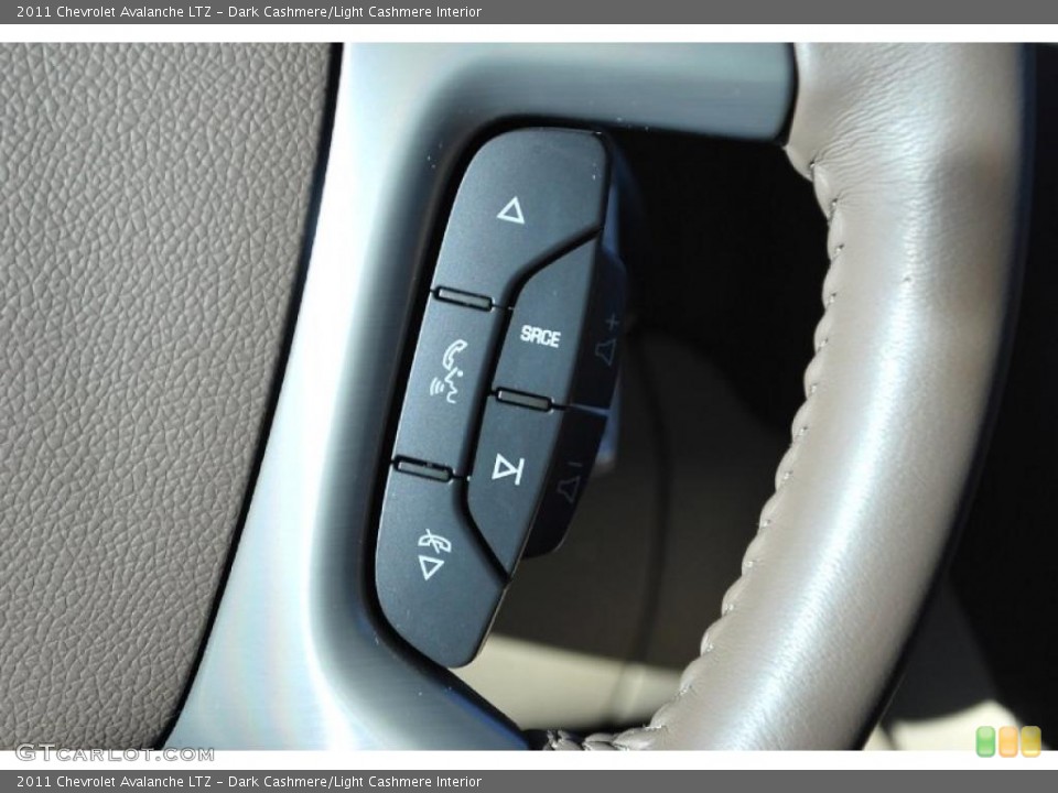 Dark Cashmere/Light Cashmere Interior Controls for the 2011 Chevrolet Avalanche LTZ #46118102