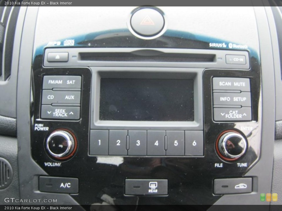Black Interior Controls for the 2010 Kia Forte Koup EX #46119038