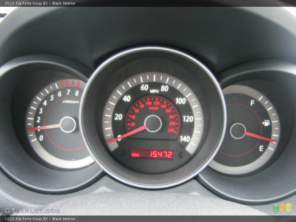 Black Interior Gauges for the 2010 Kia Forte Koup EX #46119488