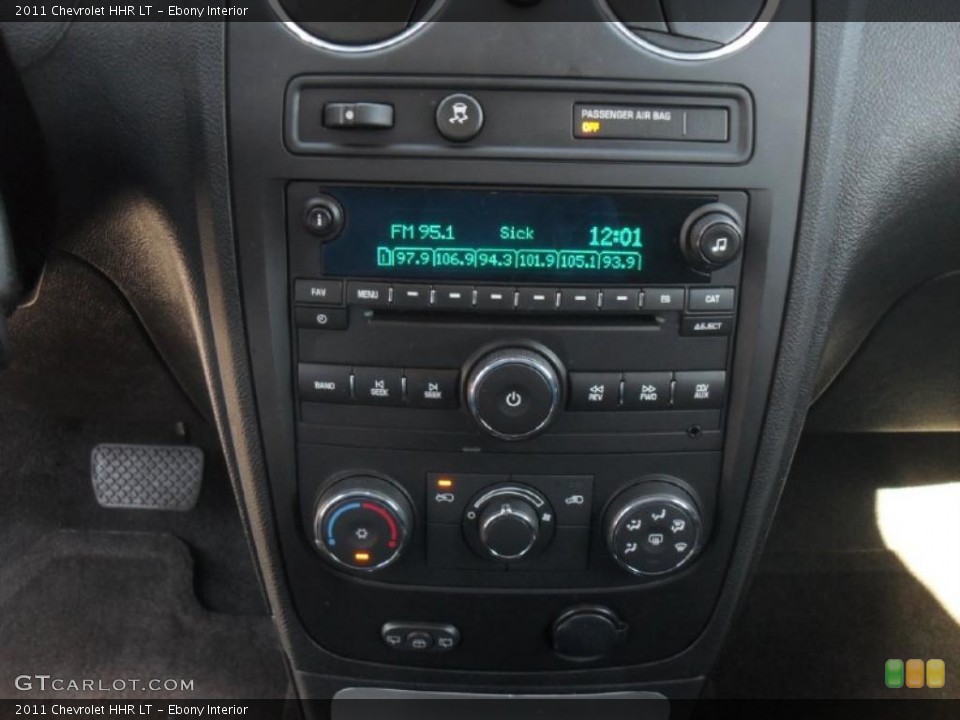Ebony Interior Controls for the 2011 Chevrolet HHR LT #46119947