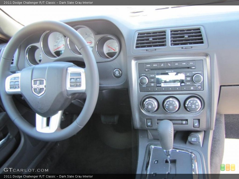 Dark Slate Gray Interior Dashboard for the 2011 Dodge Challenger R/T Classic #46121373