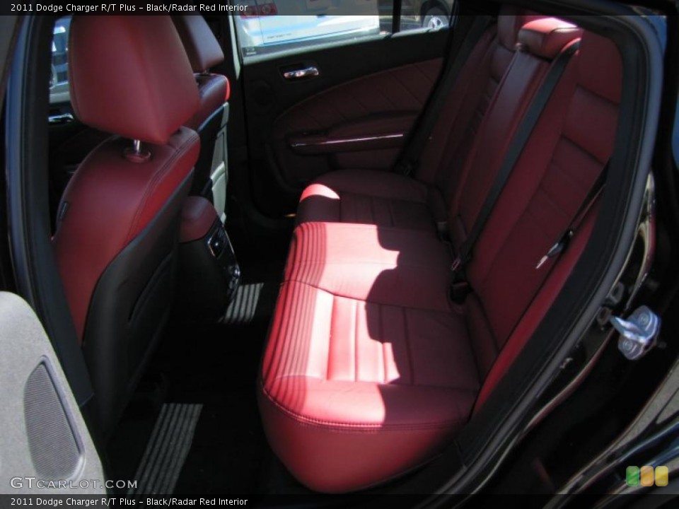 Black/Radar Red Interior Photo for the 2011 Dodge Charger R/T Plus #46121580