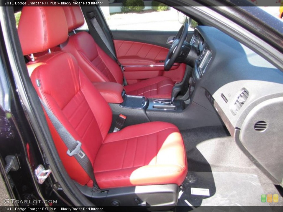 Black/Radar Red Interior Photo for the 2011 Dodge Charger R/T Plus #46121583