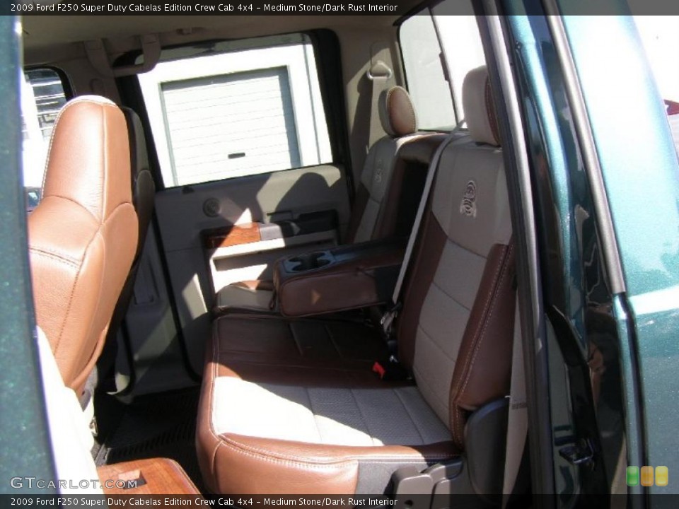 Medium Stone/Dark Rust Interior Photo for the 2009 Ford F250 Super Duty Cabelas Edition Crew Cab 4x4 #46122963