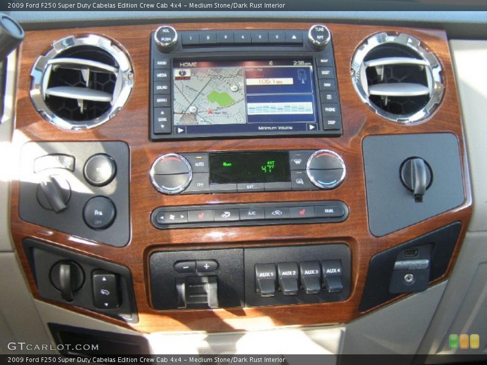 Medium Stone/Dark Rust Interior Controls for the 2009 Ford F250 Super Duty Cabelas Edition Crew Cab 4x4 #46122990
