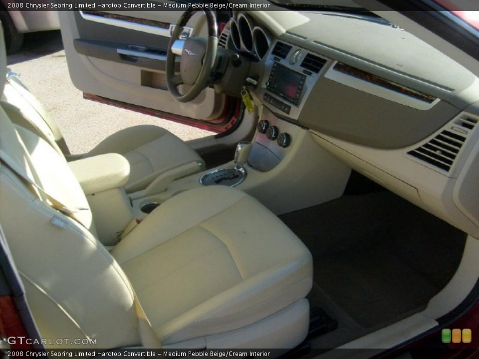 Medium Pebble Beige/Cream Interior Photo for the 2008 Chrysler Sebring Limited Hardtop Convertible #46123389